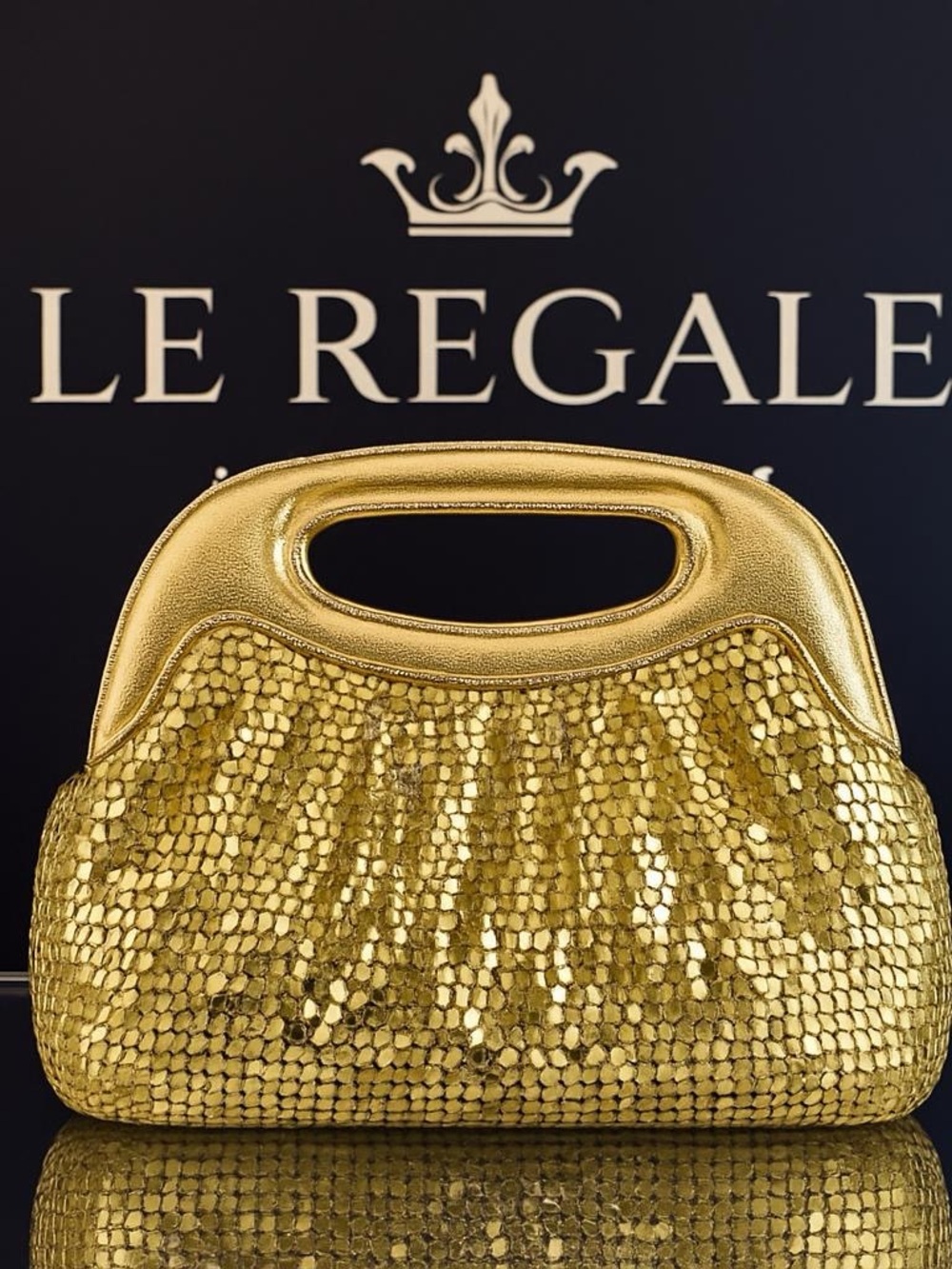 Gold Sequin Wristlet Clutch - Designer Style